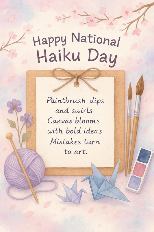 Crafting in 5-7-5: Celebrating National Haiku Day