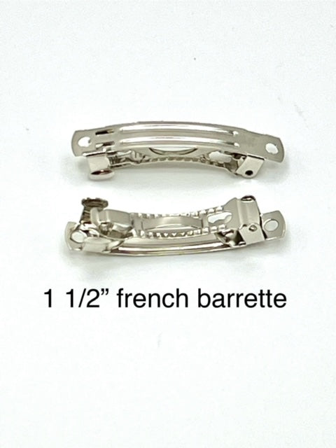 French Barrette   1 1/2 inch long.
