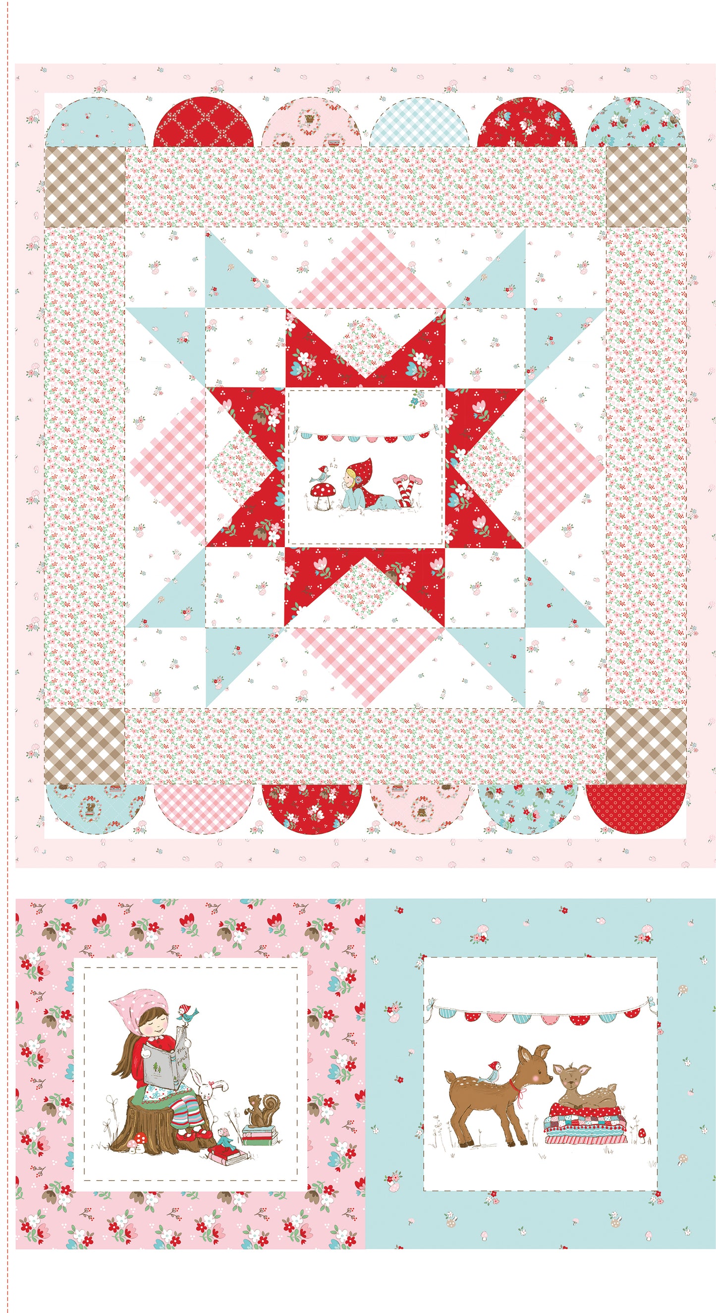 Whimsical Woodland Wall Hanging and Pillow Panel
