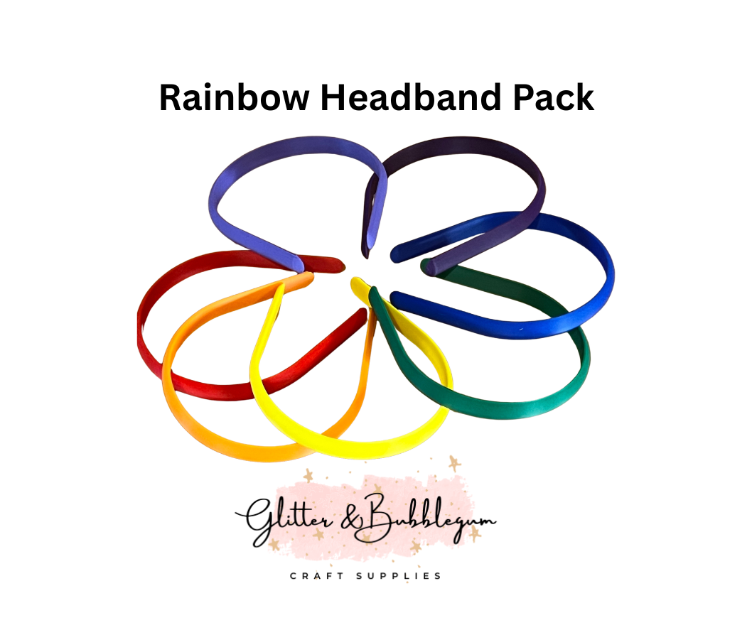 Rainbow headband pack for American Girl Doll