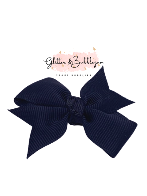 2 inch wide Ribbon Pigtail Bows 10 pack