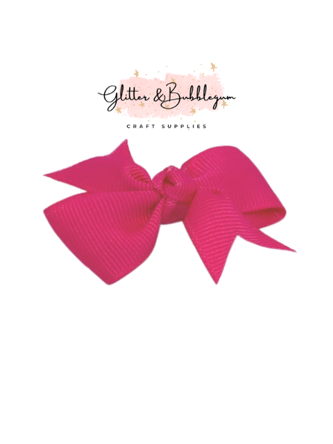 2 inch wide Ribbon Pigtail Bows 10 pack