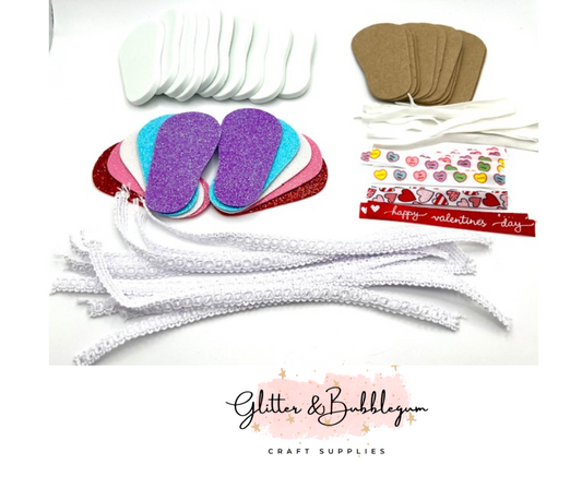 No Sew Valentine Flip Flop Kit for American Girl Dolls
