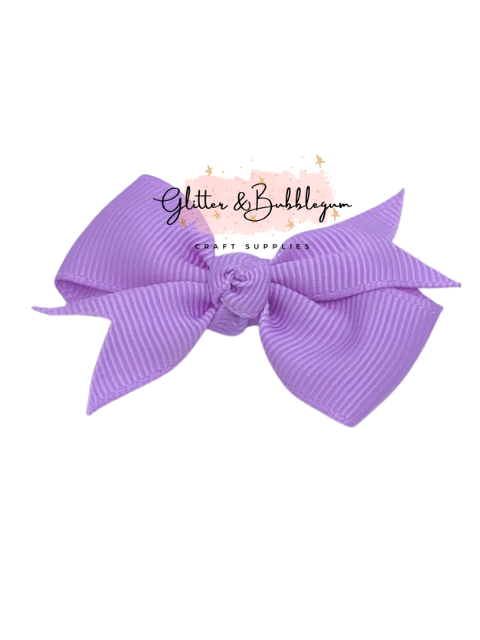 2 inch wide Ribbon Pigtail Bows 10 pack