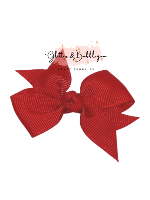 2 inch wide Ribbon Pigtail Bows 10 pack