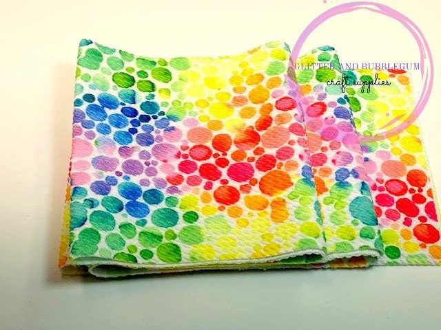 Liverpool bullet fabric strip in rainbow bubble