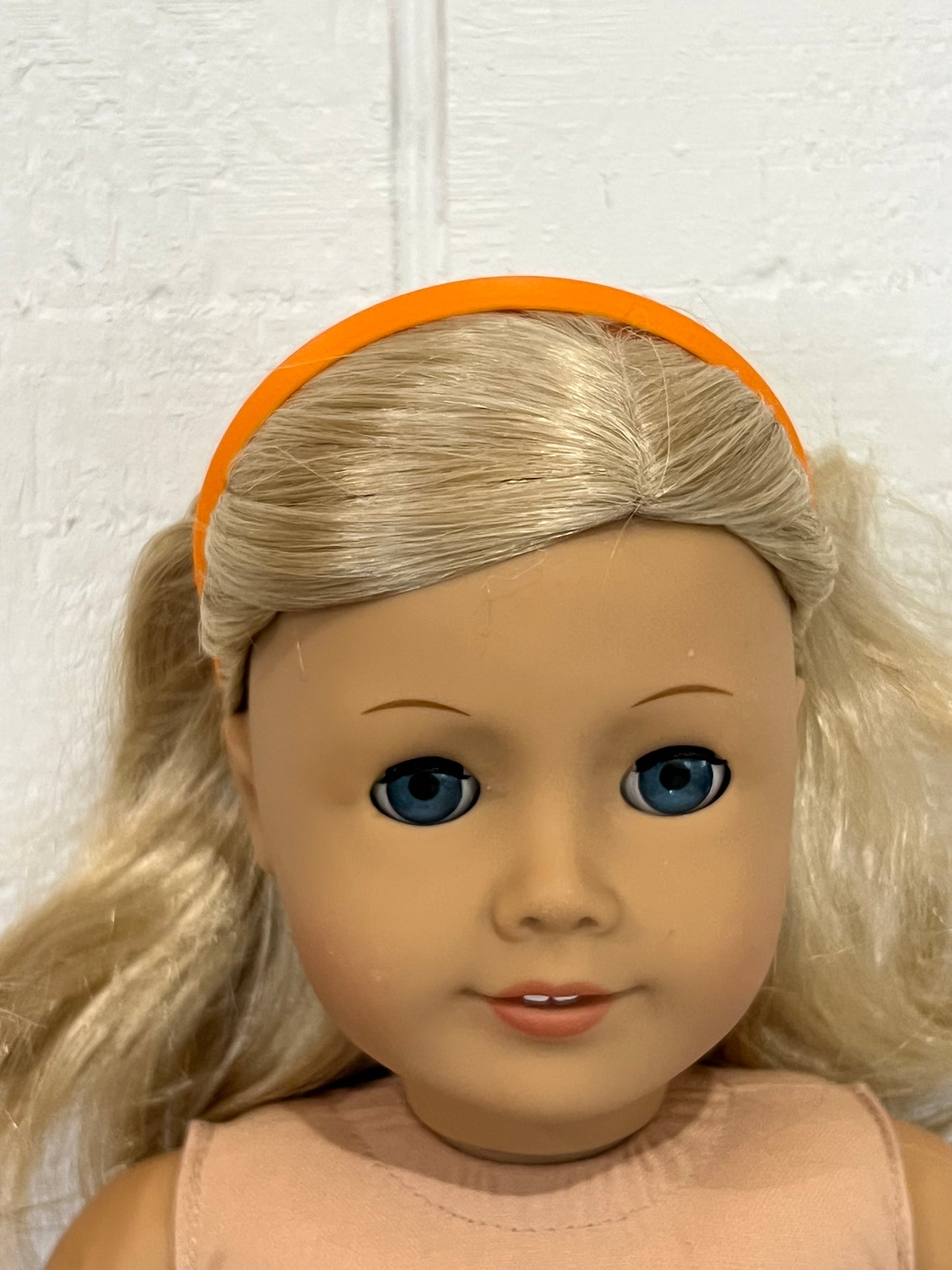 Headband for American Girl Doll - Pumpkin Orange
