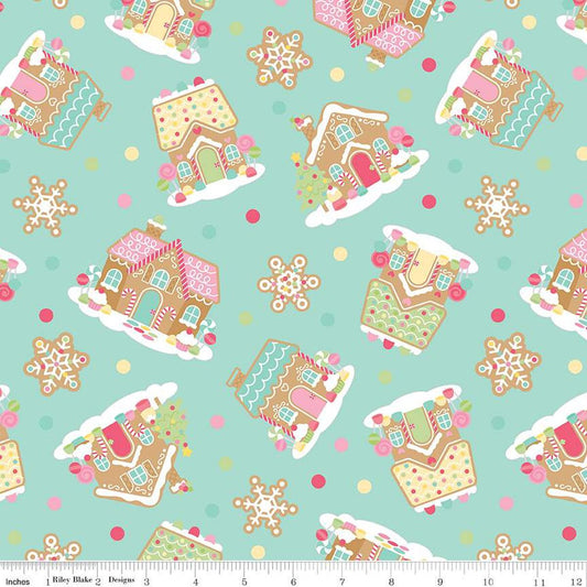 Gingerbread Kisses Main Blue