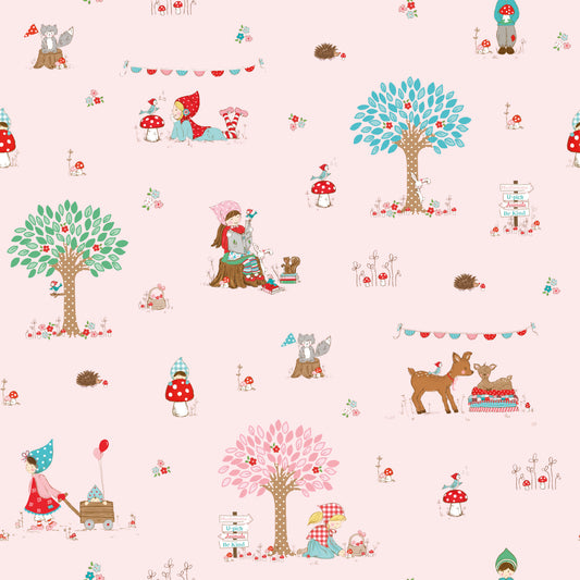 Whimsical Woodland Main Pink