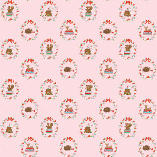 Whimsical Woodland Animals Pink