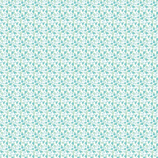 Whimsical Woodland Mini Florals Aqua