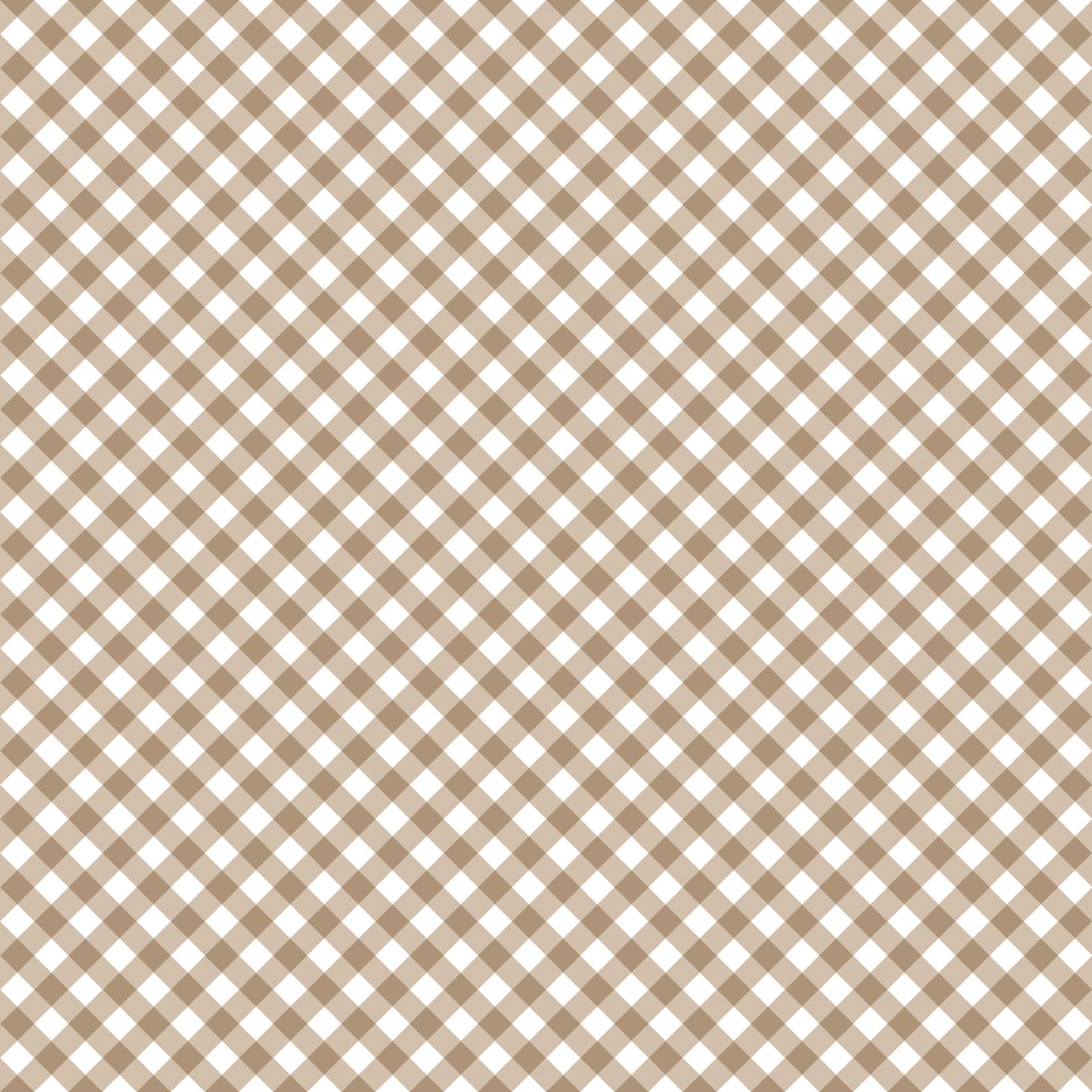 Whimsical Woodland Diagonal Gingham Natural