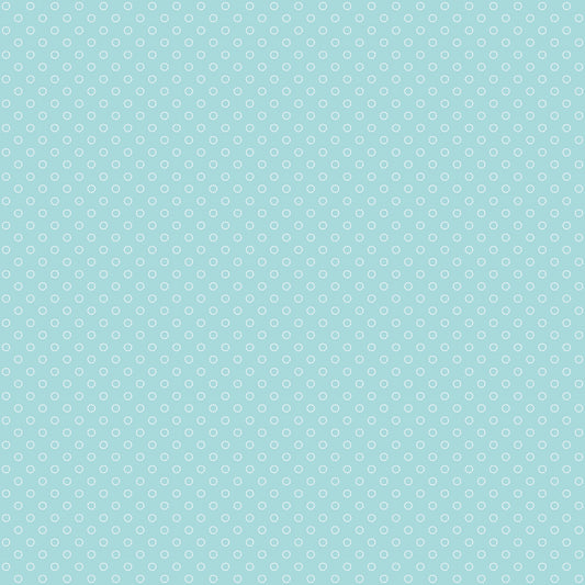 Whimsical Woodland Circle Dots Aqua
