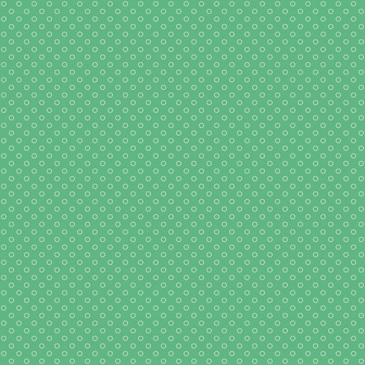 Whimsical Woodland Circle Dots Green