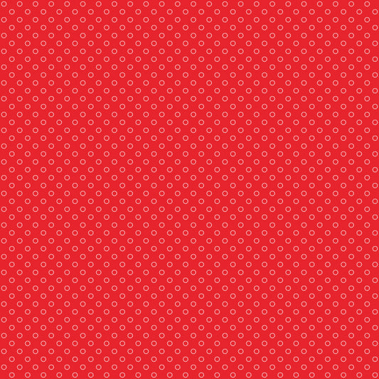 Whimsical Woodland Circle Dots Red