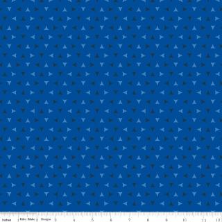 Quilt in Color Tiny Triangles Blue