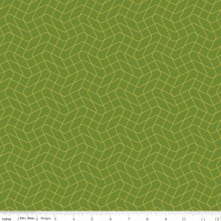 Quilt in Color Wavy Grid Lime