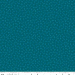 Quilt in Color Wavy Grid Teal
