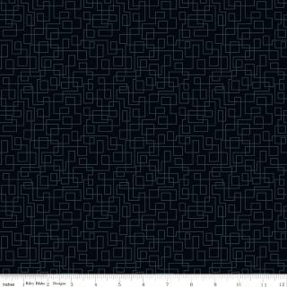Quilt in Color Boxes Black