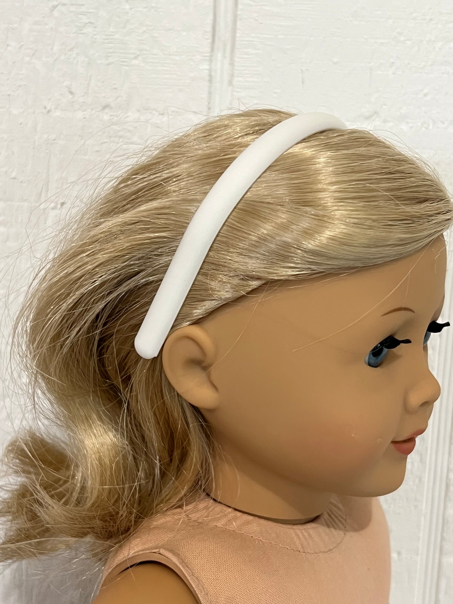 Headband for American Girl Doll - Jade White