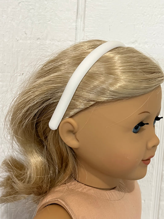 Headband for American Girl Doll - Jade White
