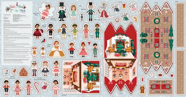 Nutcracker Tradition 36 1/2" x 69 1/2" Felt Panel