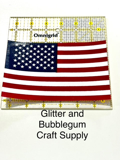 4 inch x 6 inch American Flag 1 yard cuts