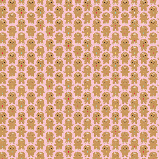 Gingerbread Kisses Gingerbread Men Pink