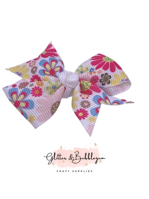 Pigtail Bow 10 pack Hippie