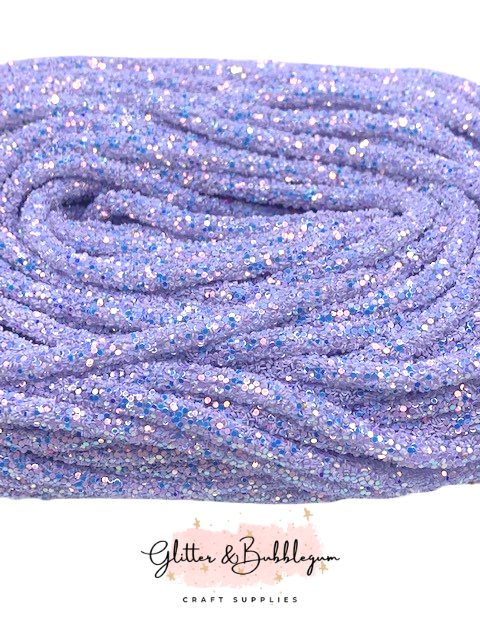 Chunky Glitter Tubing Light Blue