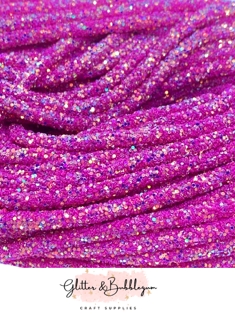 Chunky Glitter Tubing Mauve