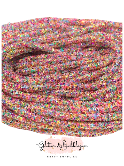 Chunky Glitter Tubing Multi Colored