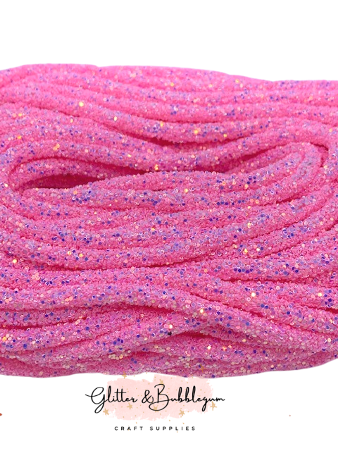 Chunky Glitter Tubing Light Pink