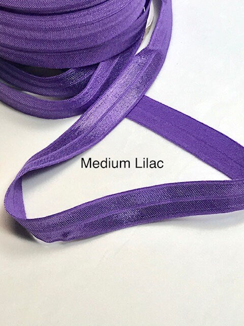 Fold Over Elastic Medium Lilac 5/8 inch wide