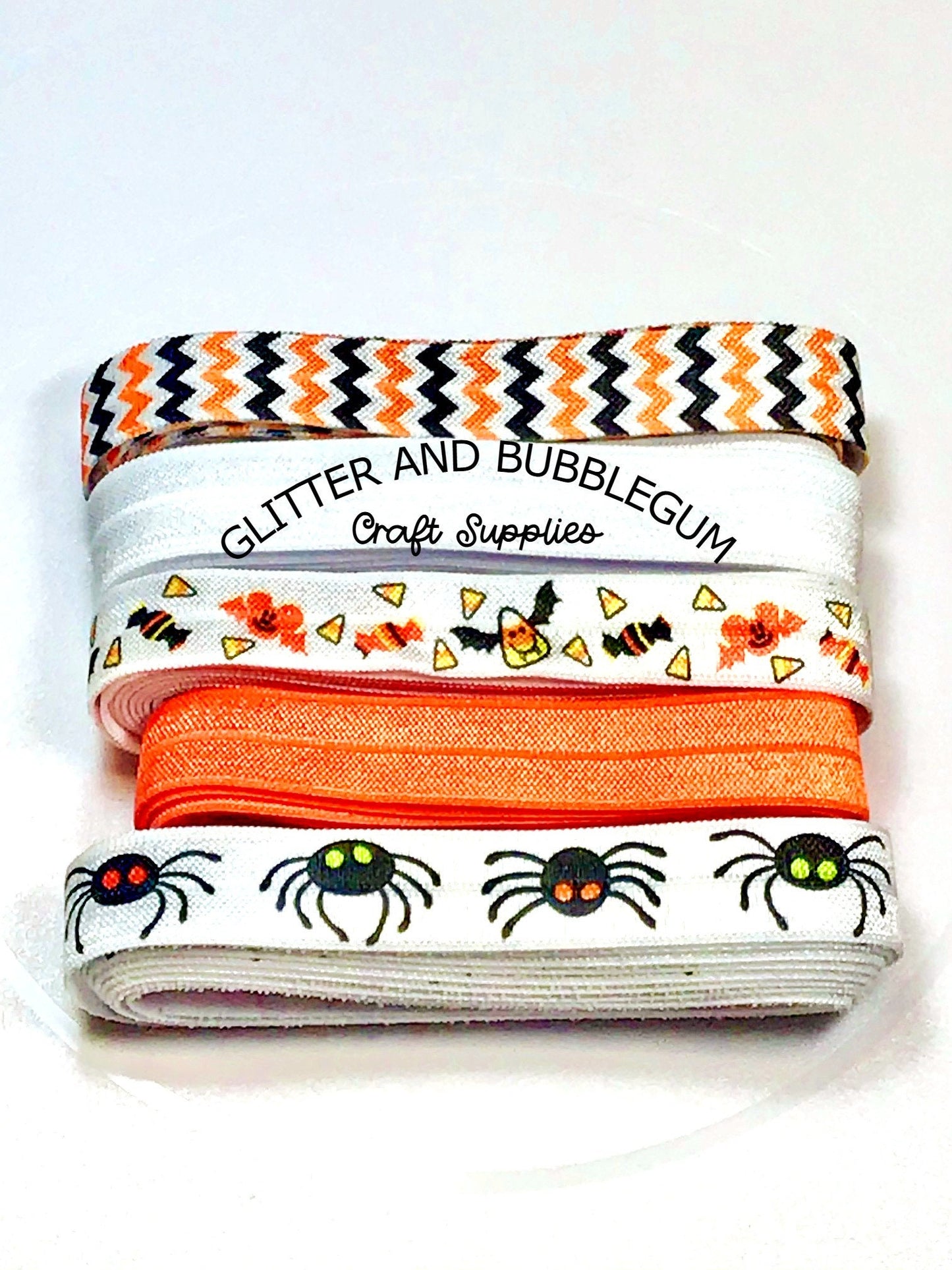 Fold Over Elastic 5/8 inch 10 yard Halloween Pack